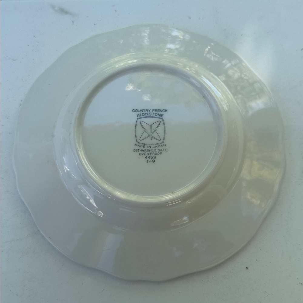 Vintage 70s Floral Patterned Sears Country French Ironstone Plate - Picture 2 of 2